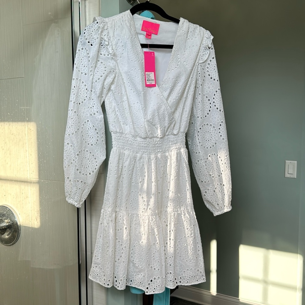 NWT Lilly Pulitzer Taviana Dress in Resort White, size 0
